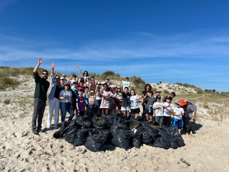 Obxectivo Naturacción cumprido: 400 quilos menos da invasora uña de gato no litoral de Foz